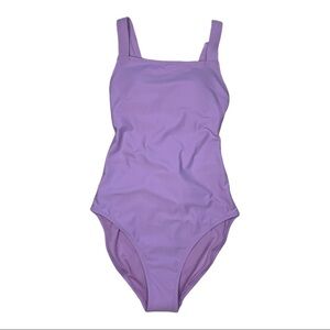 Old Navy One Piece Lavender Lace Up Bathing Suit